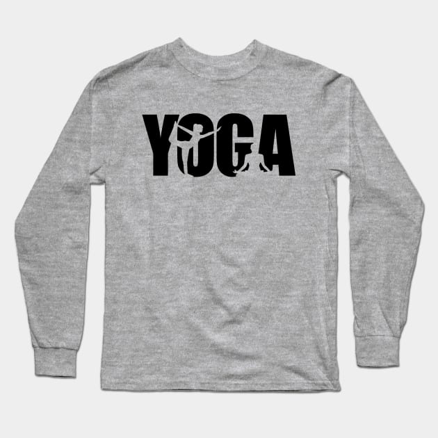 yoga Long Sleeve T-Shirt by kirayuwi